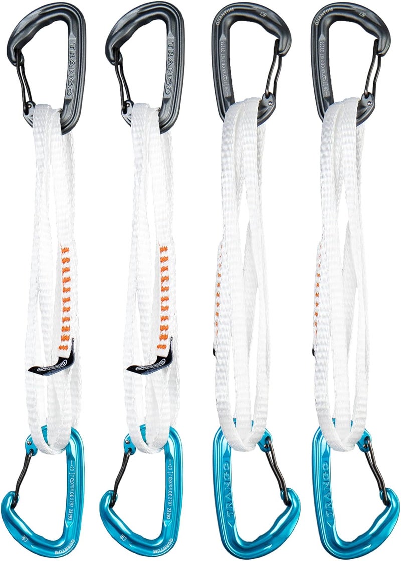 Quantum Alpine Draw - Ultra-Lightweight Alpine Quickdraw, AtØmic Sling Technology, 60cm-20kN, Rock Climbing & Alpine, Single & 4 Pack